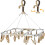 Efficient Laundry Management Tool, Foldable Clip Hangers with Adjustable Hook, Non-Slip Design for Reliable Grip, Space-Saving Construction for 1
