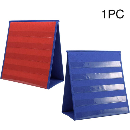 Stylish Tabletop Pocket Chart, Perfect For Double Sided Display, Self-Standing For Easy Accessibility, Premium Quality Construction Ensures 1