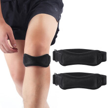 Knee Pain Relief Strap for Patella Tendon, Breathable Fabric & Compression Knee Support, Adjustable Loop & Shock Absorption for Fitness Enthusiasts
