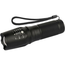 10000 lumen taktiske lommelygter, kompakt og holdbar konstruktion i militærkvalitet i aluminium, zoombart ultralyst LED-lys til nødsituationer og