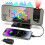 Snooze Function Alarm Clock for Modern Bedrooms, Adjustable Brightness with Auto-Dim Technology, 7.4 Inch Mirror Screen LED Digital Display, 1