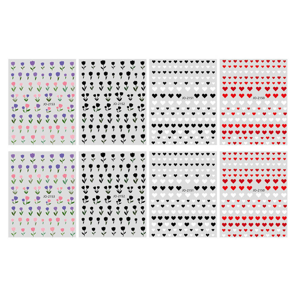 Express Yourself Through Art, Heart Nail Stickers That Are Cruelty-Free, Safe Material Nail Art Stickers For Any Occasion