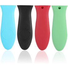 Coprimanico in silicone flessibile di alta qualità, riutilizzabile, lavabile in lavastoviglie, resistente al calore, antiscivolo, per manici di