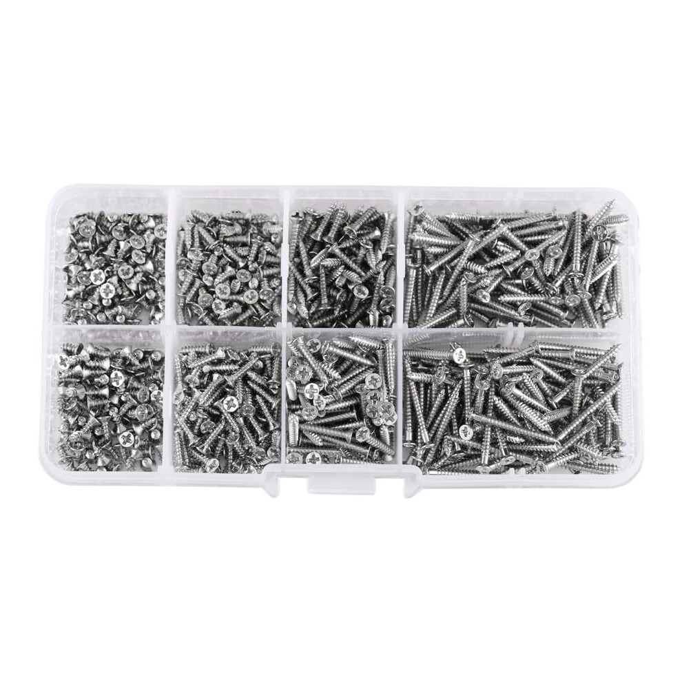 Woodworking Fastener, Coarse Threaded Sharp Point Self Tapping Screws, Carbon Steel Screws For Machine Woodworking, High-Quality Nickel-Plated 9169997659095