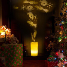 Vela pilar sem chama, à prova d'água, com LED, cera real e chama móvel, luz branca quente, controle remoto e temporizador, ideal para decoração