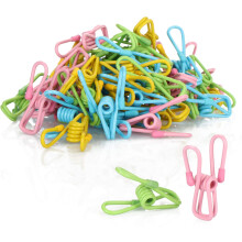 Assorted Colors Waterproof Metal Chip Clips, Versatile Use At Home, Travel, And Camping Adds A Splash Of Color To Your Daily Routine