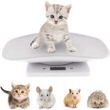 Digital Small Animals Scales, Impawsibly Accurate Newborn Pet Scale with Smart Design, Easy-to-Clean Free Tray for Cats, Puppies, Kitchen Use