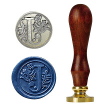 Vintage Retro Klassisk Alfabet Initialer Seglvoks Stempel, Træhåndtag, Messinghoved, Til Brede Anvendelser, Inklusive Bryllupsinvitationer Og
