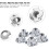 Ευέλικτα παξιμάδια Τ από ανθρακούχο χάλυβα, υψηλής ποιότητας βιομηχανικής 3
