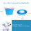 Durable Silicone Portable Washer with Ultrasonic Cleaning, Space Saving through Foldable Design (USB Powered) 2