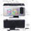 Snooze Function Alarm Clock for Modern Bedrooms, Adjustable Brightness with Auto-Dim Technology, 7.4 Inch Mirror Screen LED Digital Display, 6
