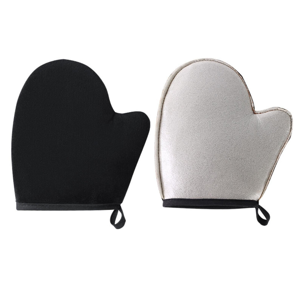 Brown Suede Tanning Mitt Self Tanner Applicator Glove For Even Coverage And Skincare