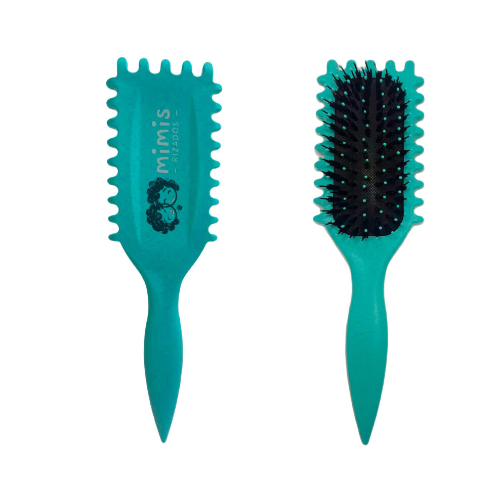 Green Curl Defining Brush For Wet Hair, Antifrizz Detangling For 3A To 4A Natural Curls