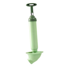 Heavy Duty Toilet Plunger with Vacuum Pump, Sink Drain Unblocker for Bathroom and Kitchen, Green Suction Cup Design