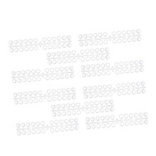 Nail Color Display Chart Set for Manicure Practice, Transparent Reusable Plastic Swatch Boards