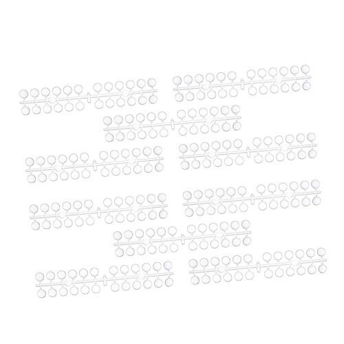 Nail Color Display Chart Set for Manicure Practice, Transparent Reusable Plastic Swatch Boards