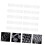 Nail Color Display Chart Set for Manicure Practice, Transparent Reusable Plastic Swatch Boards 5