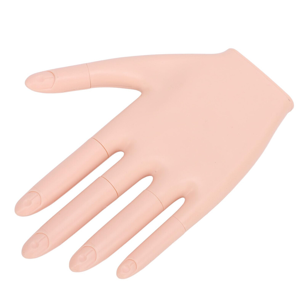 Nail Training Hand with Detachable Fingers and Nail Tips for Manicure Practice Beginners