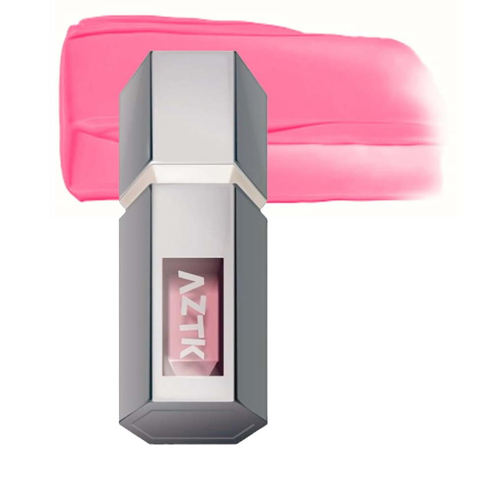 Matte Nude Pink Liquid Blush with Sponge Applicator, Liquid to Powder Finish, 5ml Travel Size
