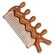 Wooden Scalp Comb and Pocket Hair Comb, 2 in 1 AntiStatic Natural Wood for Men and Women