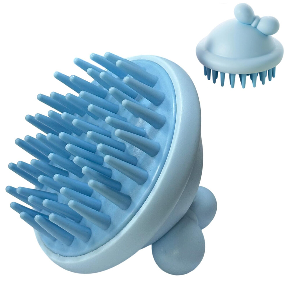 Silicone Scalp Massager for Hair Growth with Ergonomic Palm Grip, Wet and Dry Scalp Scrubber