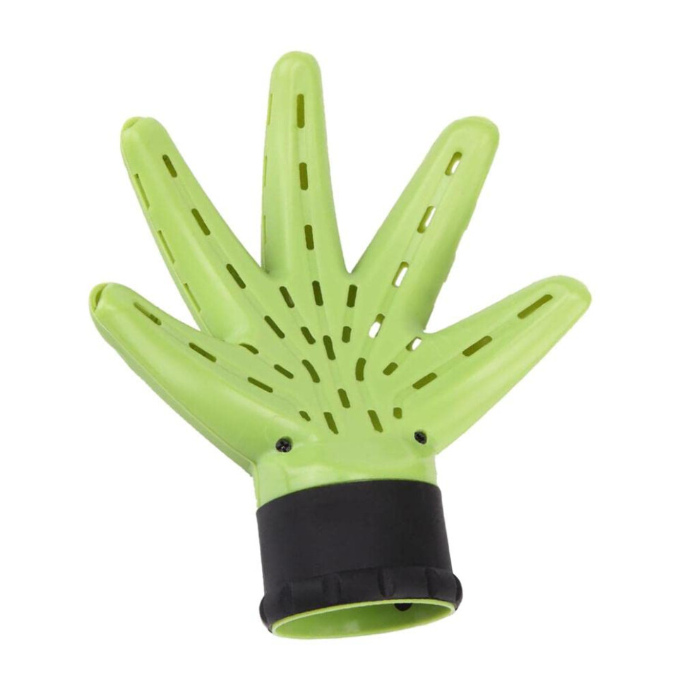 Green Universal Hand Shape Hair Dryer Diffuser Attachment For Curly Hair Frizz Control And Curl Definition