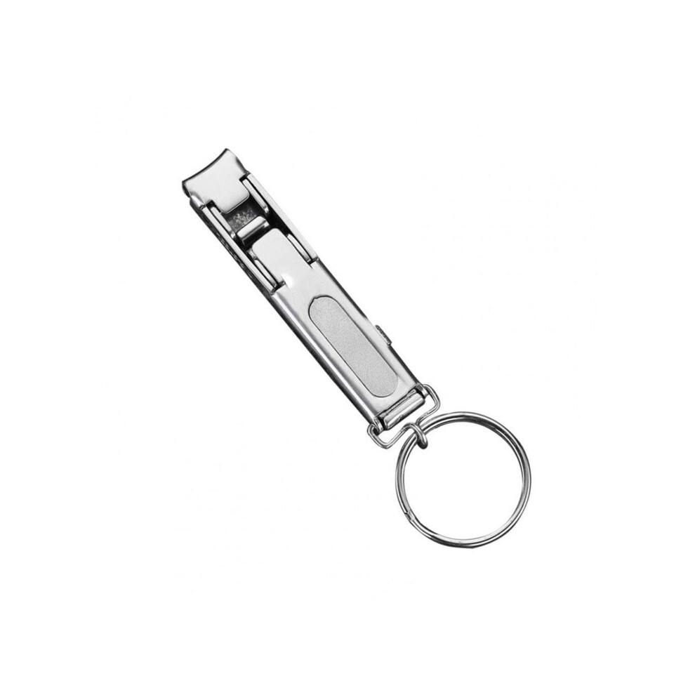 Stainless Steel Nail Clipper with Keychain, Precise Clean Cutting for Toenails and Fingernails