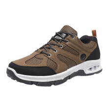 Men's Hiking Shoes Lightweight Breathable Mesh NonSlip Outdoor Trekking Sneakers 6.5 UK Dark Khaki