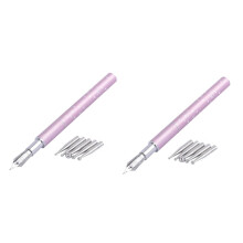 2 Sets Precision Nail Art Pens Durable Lightweight Manicure Tools for DIY and Professional Use