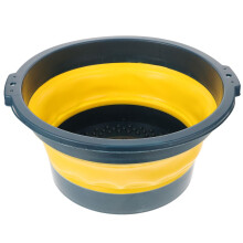 Collapsible Wash Basin for Camping and Travel with Reinforced Base, Blue Portable Foot Washer