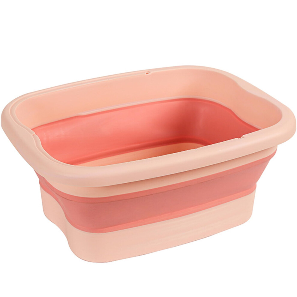 Collapsible Foot Bath for Pool Entry with Massage Bumps, Foldable Foot Soaking Tub Keeps Water Clean