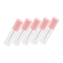 5pcs Reusable Lip Gloss Tubes with Wand Applicator, Travel Size Empty Lip Glaze Containers