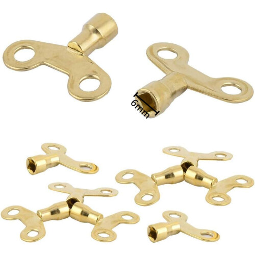 Easigrip Radiator Key, Solid Brass Construction for Durability, Multi-layer Plating for Longevity, Suitable for Factory & Public Places, 10 Pieces 1
