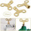 Easigrip Radiator Key, Solid Brass Construction for Durability, Multi-layer Plating for Longevity, Suitable for Factory & Public Places, 10 Pieces 1