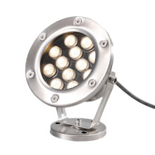 Underwater LED Pond Spotlight IP68 Waterproof DC24V Submersible Pool Fountain Light Green 12W