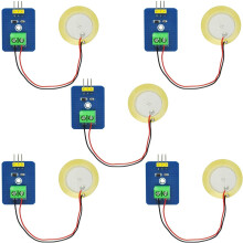 Herkkä pietsosähköinen muunnin, interaktiivinen analoginen keraaminen pietsosähköinen värähtelyanturi Arduino-yhteensopivaan elektroniikkaan,