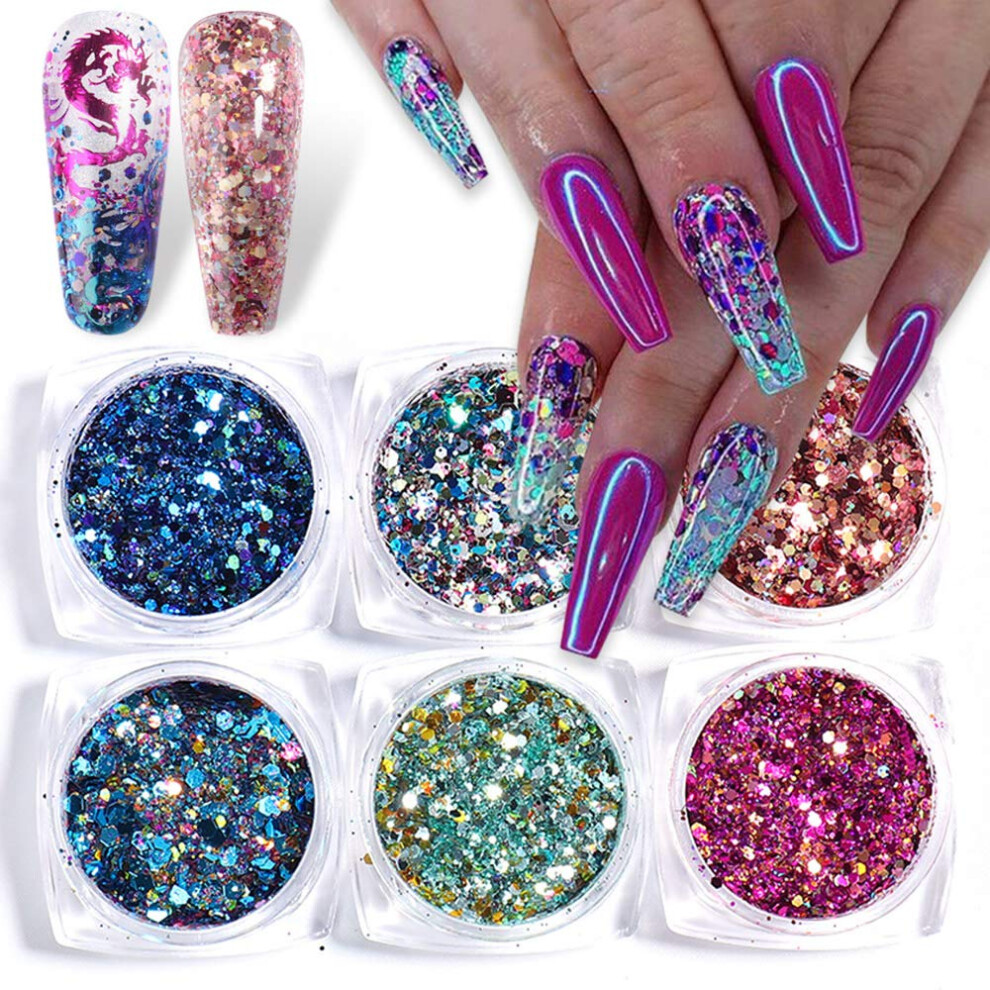 Abalone Shell Flakes For Nail Art, Safe Non-Toxic Eco-Friendly, Environmentally Friendly Materials, High Quality Natural Shells, Multiple Usage For