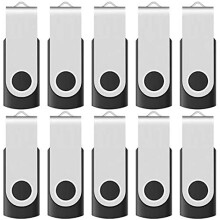 Mångsidigt datalagringsverktyg, USB 2.0-minne, bärbart och säkert, värdepaket för personligt och professionellt bruk (16 GB, 10-pack)