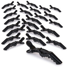 Extra brede haarclips met tanden van 1,25 cm, beter dan metalen clips met superieure grip voor professionele kapsels (24 stuks)