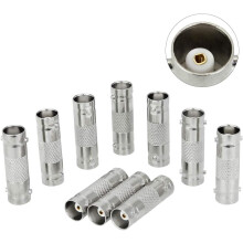 Connecteur BNC cylindrique à intégrité de signal optimale, broche centrale plaquée or pour une excellente transmission, fabrication de précision