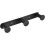 Matte Black Wall Mounted Coat Rack, Strong Load Capacity For Space Efficient Clutter Free Living 1