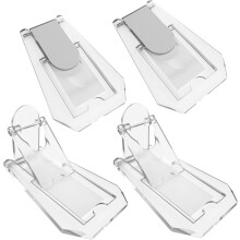 Suportes de acrílico para exibição elegante, ângulo ajustável para visualização ideal, base antiderrapante para posicionamento seguro, suporte