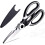 Kitchen Scissors with Micro Serrated Edge, Comfortable Ergonomic Design for Non Slip Cutting, Multi Purpose Tool for Meat, Chicken, Vegetables, 1