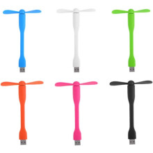 Mini ventilátor s USB napájením, odolné měkké lopatky ventilátoru, přenosné chladicí ventilátory pro venkovní cestování, tichý provoz,
