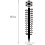 Medidor de neve de 91 cm (36 polegadas) para uso externo, medidor de neve espesso e resistente ao vento com motivo de floco de neve, medidor de 2