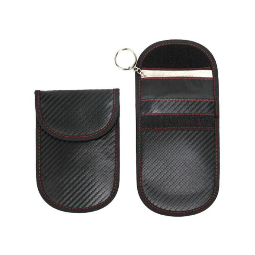 Secure Car Key Protector, Faraday Bag With Signal Isolation, Anti-Hacking Case For Everyday Use, Compact Size For Easy Carrying, Includes Hook Design