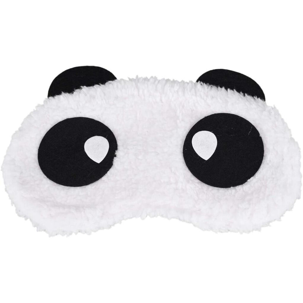 Faux Fur Exterior Sleep Mask, Cartoon Novelty Style Eye Cover for Uninterrupted Slumber
