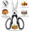 Kitchen Scissors with Micro Serrated Edge, Comfortable Ergonomic Design for Non Slip Cutting, Multi Purpose Tool for Meat, Chicken, Vegetables, 7