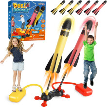 Hochwertiges Lernspielzeug für Kinder, Raketenwerfer mit Schaumstoffraketen, ideal für MINT-Lernen