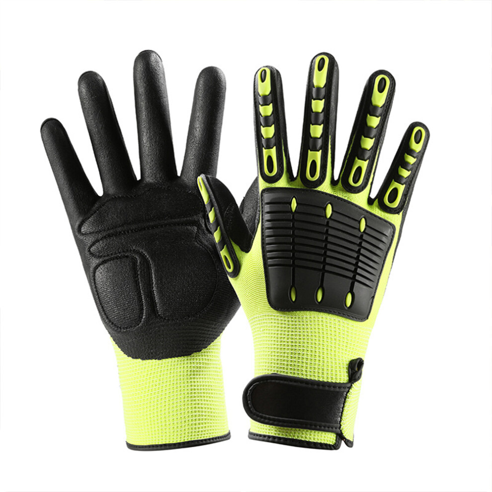 Shock Absorbing Tpr Work Gloves, Impact Resistant, Flexible And Comfy, Touchscreen Compatible, Durable Seams For Enhanced Performance 9433291256688